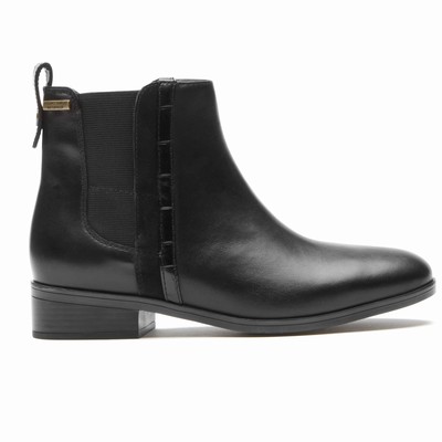 Rockport Larkyn Chelsea Stiefel Damen Schwarz RFN-483709